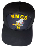 NMCB-16 Seabees Hat - Black Golf - Veteran Owned Business - HATNPATCH