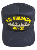 USS Guadalupe AO-32 Ship HAT - Navy Blue - Veteran Owned Business