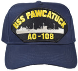 USS PAWCATUCK AO-109 Ship HAT - Navy Blue