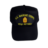 USMC MARINE CORPS MSGT MASTER SERGEANT E8 RETIRED HAT TOP NCO NON COMMISSIONED