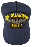 USS Guardfish SSN-612 Ship HAT. Navy Blue. Veteran Family-Owned Business.
