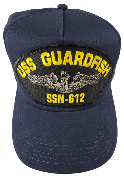 USS Guardfish SSN-612 Ship HAT. Navy Blue. Veteran Family-Owned Business.