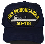 USS MONONGAHELA AO-178 SHIP HAT - NAVY BLUE