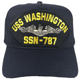 USS WASHINGTON SSN-787 SHIP HAT - NAVY BLUE - Veteran Owned Business