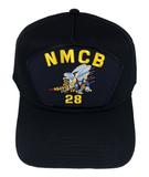 Naval Mobile Construction NMCB-28 Hat - Black - Veteran Owned Business - HATNPATCH