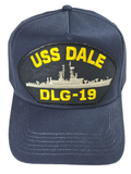 USS Dale DLG-19/CG-19 Ship HAT - Navy Blue - Veteran Owned Business