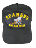 Seabees Naval AIR Station NAS Key WEST HAT - Black - Veteran Owned Business