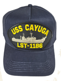 USS Cayuga LST-1186 Ship HAT - Navy Blue - Veteran Owned Business