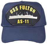 USS Fulton AS-11 Ship HAT - Navy Blue
