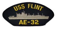 USS Flint AE-32 Ship Patch - Great Color - Veteran Owned Business - HATNPATCH