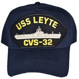 USS LEYTE CVS-32 Hat - NAVY BLUE - Found per customer request! Ask Us!