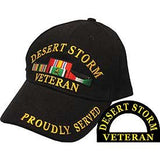 DESERT STORM VETERAN HAT W/RIBBONS - HATNPATCH