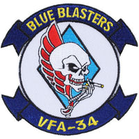 USN NAVY ATTACK SQUADRON ATKRON VFA 34 PATCH BLUE BLASTERS VETERAN - HATNPATCH