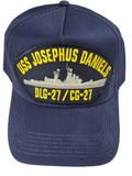 USS JOSEPHUS Daniels DLG-27/CG-27 Ship HAT - Navy Blue - Veteran Owned Business