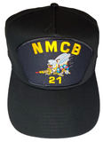 NMCB-21 Seabees Hat - Black Golf - Veteran Owned Business - HATNPATCH