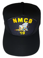 NMCB-19 Seabees Hat - Black Golf - Veteran Owned Business