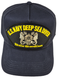 U.S. Navy DEEP SEA Diver – We Dive The World Over HAT - Navy Blue - Veteran Owned Business