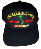 Khe Sanh Survivor Vietnam Veteran Hat - Black Golf - Veteran Owned Business