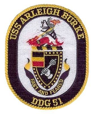 USS ARLEIGH BURKE DDG-51 OVAL PATCH - HATNPATCH