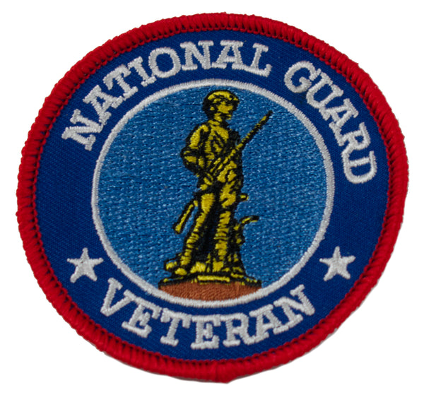 ARMY NATIONAL GUARD VETERAN 3" ROUND PATCH - Color - Veteran Owned Business. - HATNPATCH