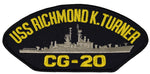 USS RICHMOND K. TURNER CG-20 SHIP PATCH - GREAT COLOR - Veteran Owned Business - HATNPATCH