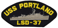 USS PORTLAND LSD-37 SHIP PATCH - GREAT COLOR - Veteran Owned Business - HATNPATCH