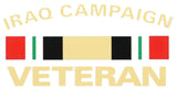 Iraq Campaign Veteran Ribbon Decal - HATNPATCH