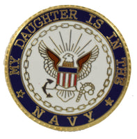 MY DAUGHTER IS IN THE USN HAT PIN - HATNPATCH