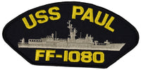 USS PAUL FF-1080 SHIP PATCH - GREAT COLOR - Veteran Owned Business - HATNPATCH