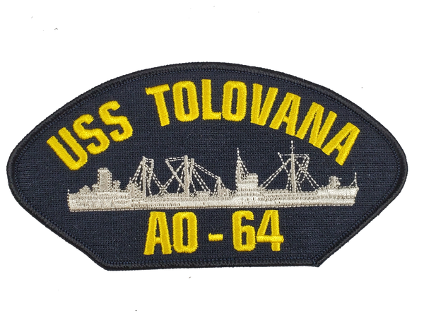 USS TOLOVANA AO-64 Ship Patch - Great Color - Veteran Owned Business - HATNPATCH