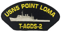 USS POINT LOMA T-AGDS-2 SHIP PATCH - GREAT COLOR - Veteran Owned Business - HATNPATCH