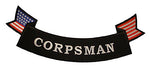 Large CORPSMAN Bottom Rocker Jacket Patch - Veteran Owned Business - HATNPATCH