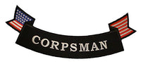 Large CORPSMAN Bottom Rocker Jacket Patch - Veteran Owned Business - HATNPATCH