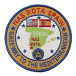 NAVAL AIR STATION NAS ROTA SPAIN GATEWAY TO THE MEDITERRANEAN PATCH USN NAVY - HATNPATCH