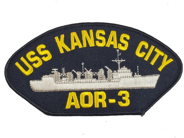 USS Kansas City AOR-3 Ship Patch - Great Color - Veteran Owned Business - HATNPATCH