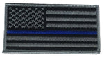 THIN BLUE LINE POLICE SUPPORT FLAG PATCH - HATNPATCH