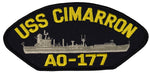 USS CIMARRON AO-177 SHIP PATCH - GREAT COLOR - Veteran Owned Business - HATNPATCH