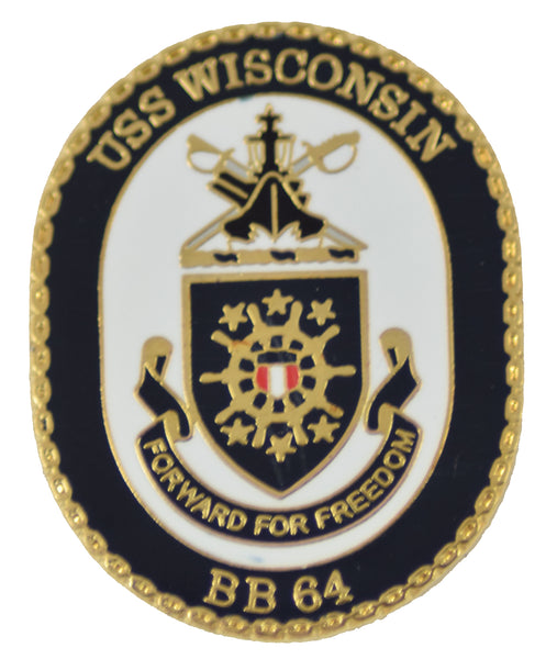 USS WISCONSIN HAT PIN - HATNPATCH