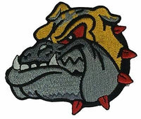 USMC BULL DOG CHESTY PATCH MARINE CORPS DEVIL DOGS GROWLING - HATNPATCH