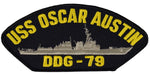 USS OSCAR AUSTIN DDG-79 SHIP PATCH - GREAT COLOR - Veteran Owned Business - HATNPATCH