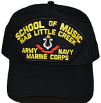 Little Creek School of Music Marine Navy Army Hat - Black - Veteran Owned Business - HATNPATCH