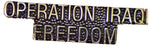 OPERATION IRAQI FREEDOM SCRIPT HAT PIN - HATNPATCH