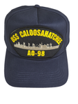 USS CALOOSAHATCHEE AO-98 Ship HAT - Navy Blue - Veteran Owned Business - HATNPATCH