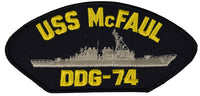 USS MCFAUL DDG-74 SHIP PATCH - GREAT COLOR - Veteran Owned Business - HATNPATCH