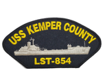 USS Kemper County LST-854 Ship Patch - Great Color - Veteran Owned Business - HATNPATCH