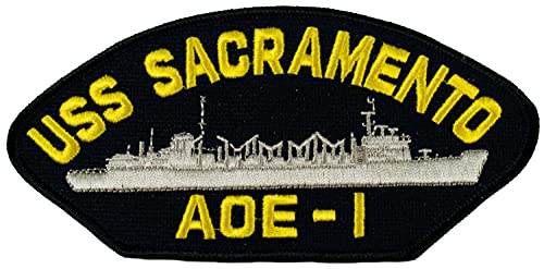 USS Sacramento AOE-1 Ship Patch - Great Color - Veteran Owned Business - HATNPATCH