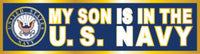 My Son is in the Navy Bumper Sticker - HATNPATCH