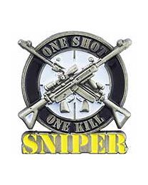 Sniper Crossed Rifles Pin - HATNPATCH