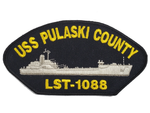 USS Pulaski County LST-1088 Ship Patch - Great Color - Veteran Owned Business - HATNPATCH