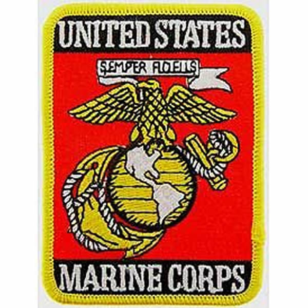 UNITED STATES MARINE CORPS W/ EGA PATCH - COLOR - Veteran Owned Business - HATNPATCH